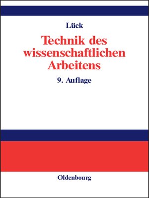 cover image of Technik des wissenschaftlichen Arbeitens
